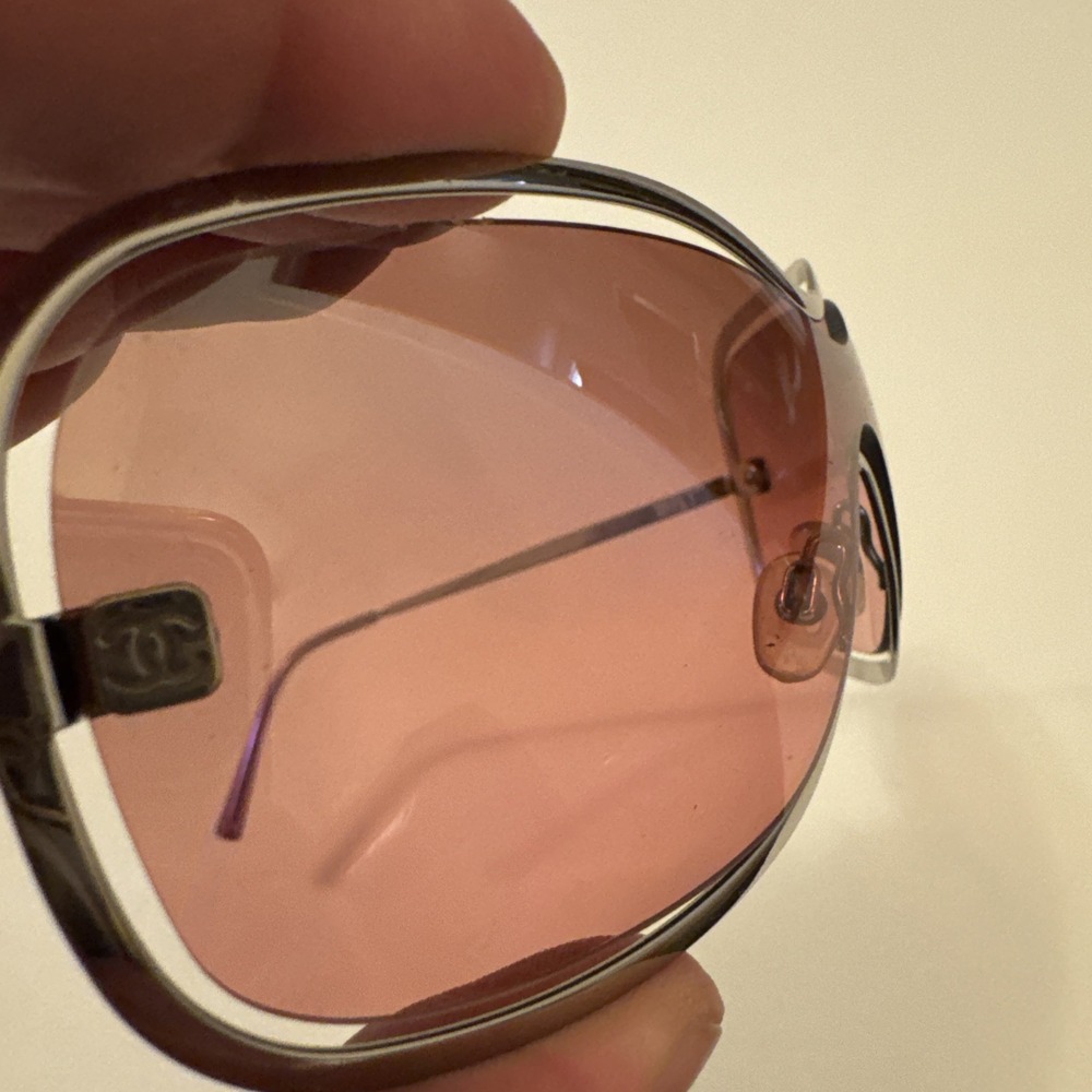 Chanel Sunglasses 4031 Women's Pink / Silver with case Excellent - Picture 7 of 9